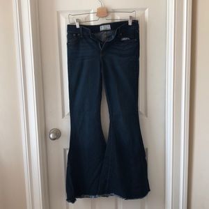 Free People Blue Jean Bell Bottoms